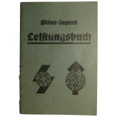 Книга спортивных достижений Гитлерюгенд с отметкой о выдаче знака серебрянной степени
